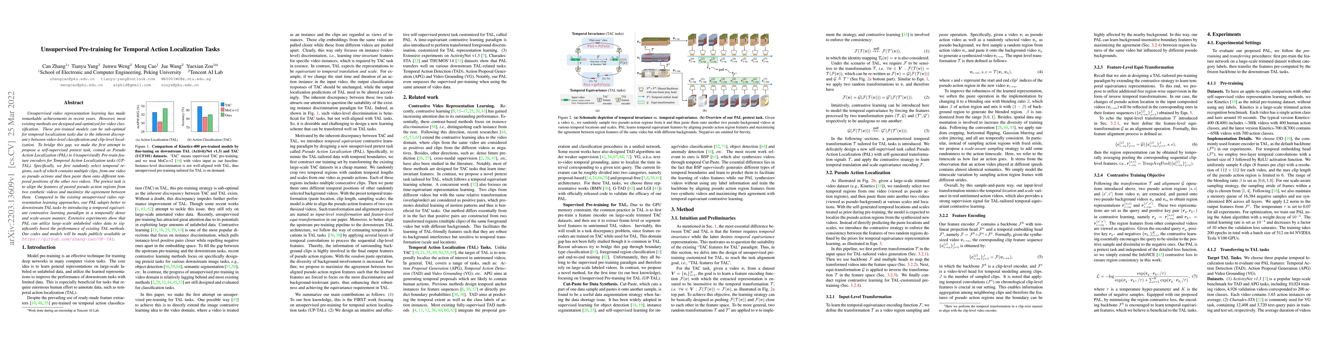 Thumbnail for Unsupervised Pre-training for Temporal Action Localization Tasks