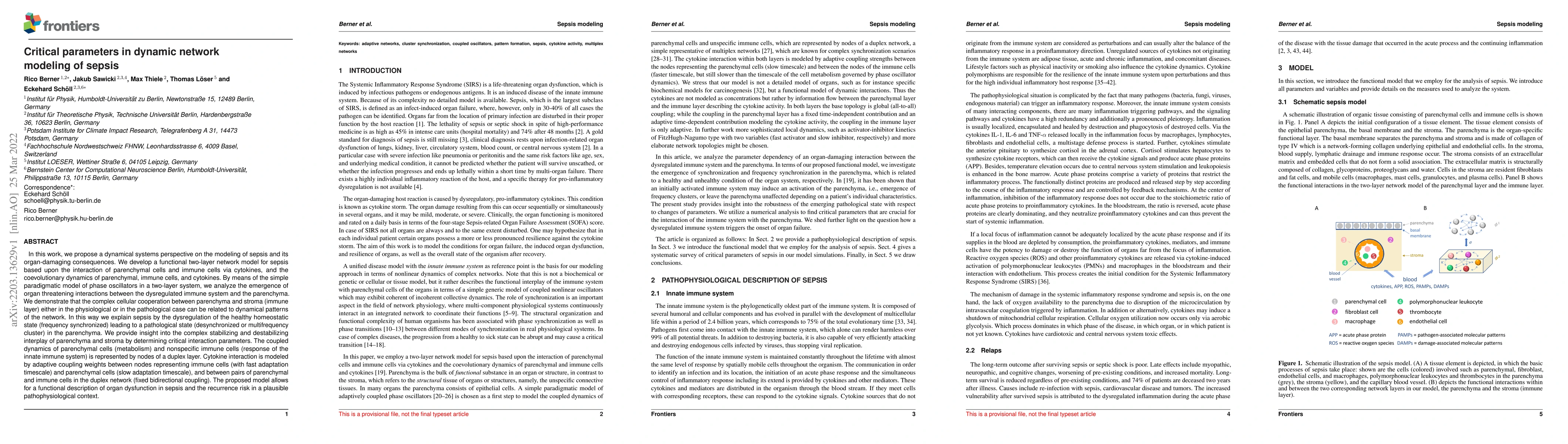 Thumbnail for Critical parameters in dynamic network modeling of sepsis