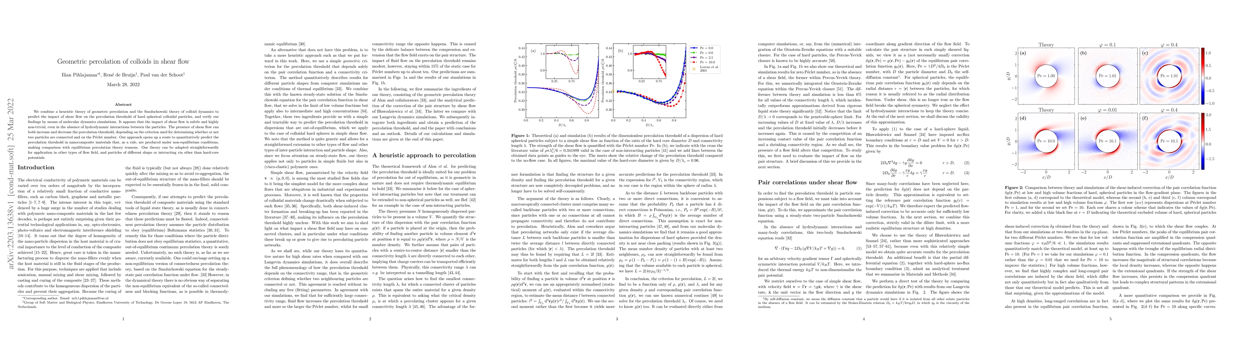 Thumbnail for Geometric percolation of colloids in shear flow