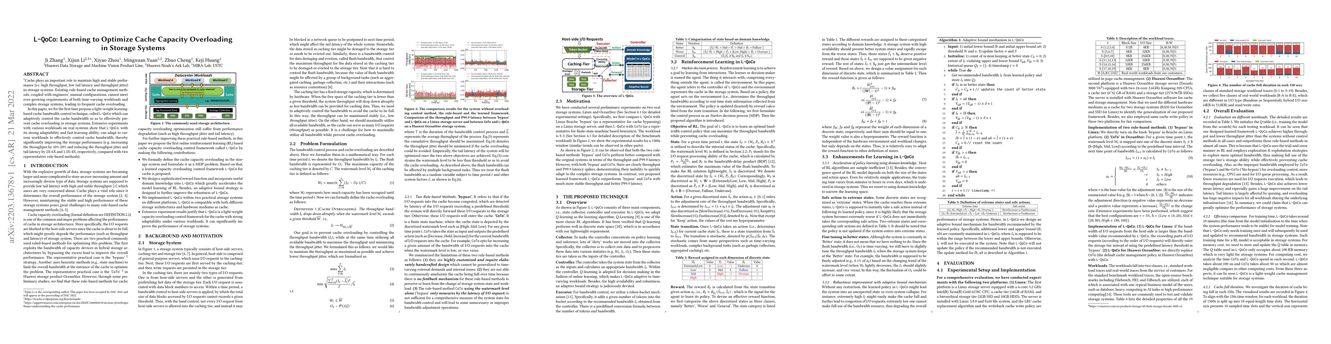 Thumbnail for LQoCo: Learning to Optimize Cache Capacity Overloading in Storage
  Systems