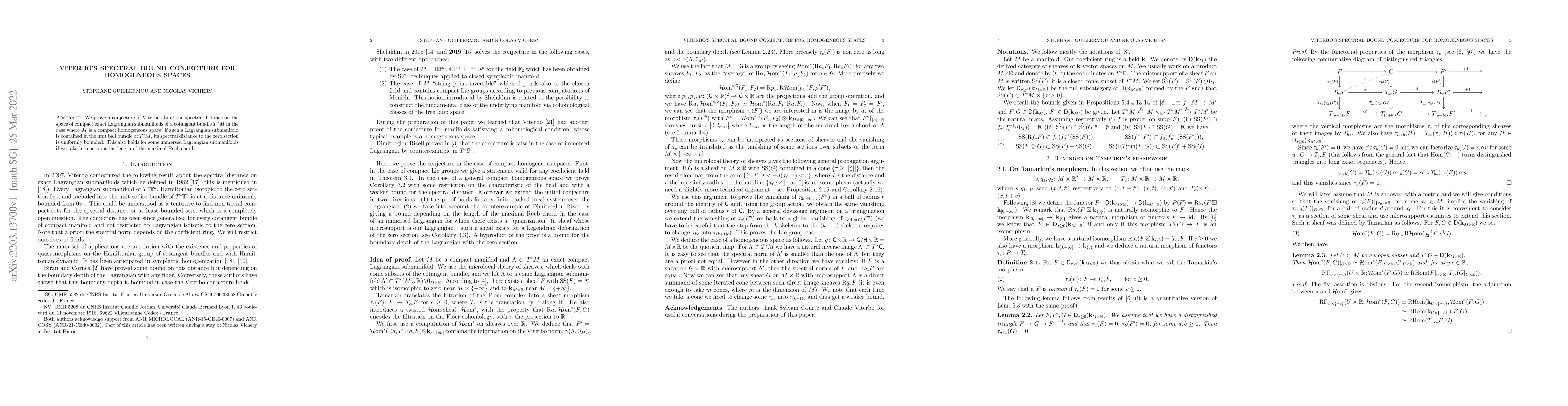Thumbnail for Viterbo's spectral bound conjecture for homogeneous spaces