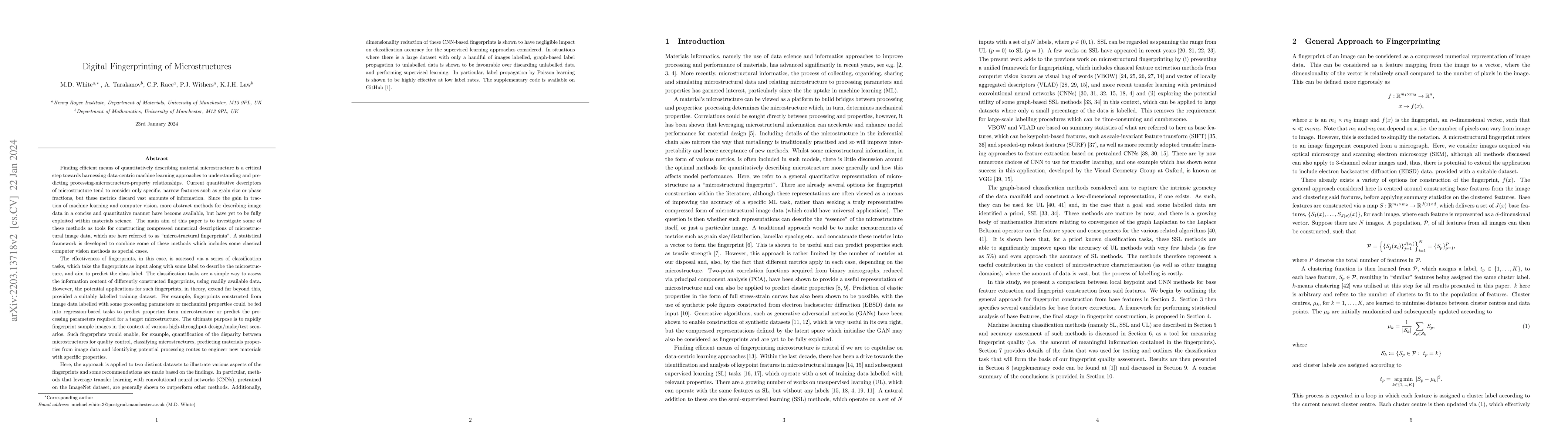 Thumbnail for Digital Fingerprinting of Microstructures