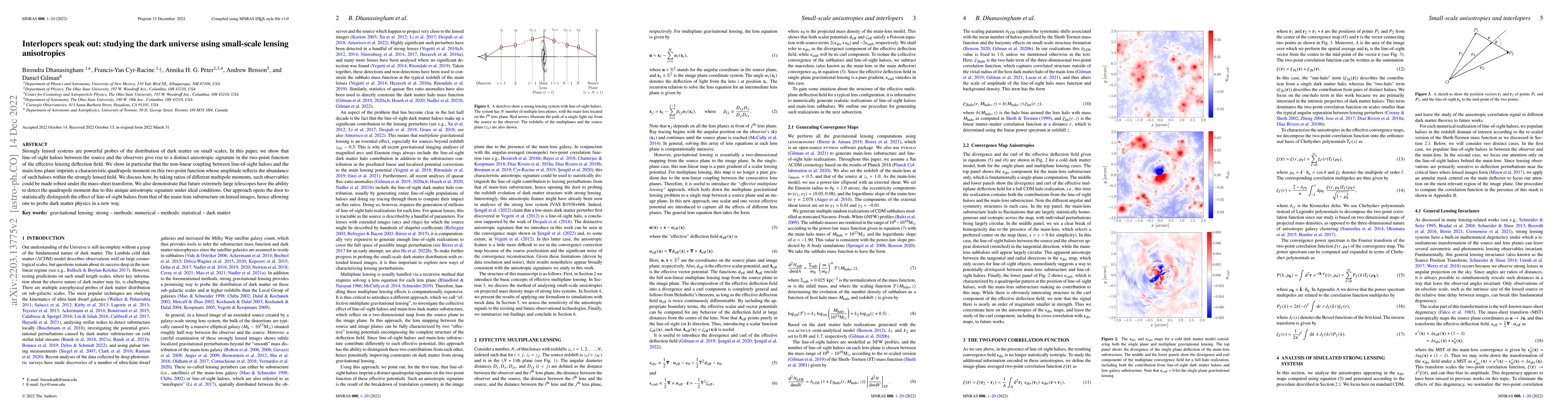 Thumbnail for Interlopers speak out: studying the dark universe using small-scale
  lensing anisotropies