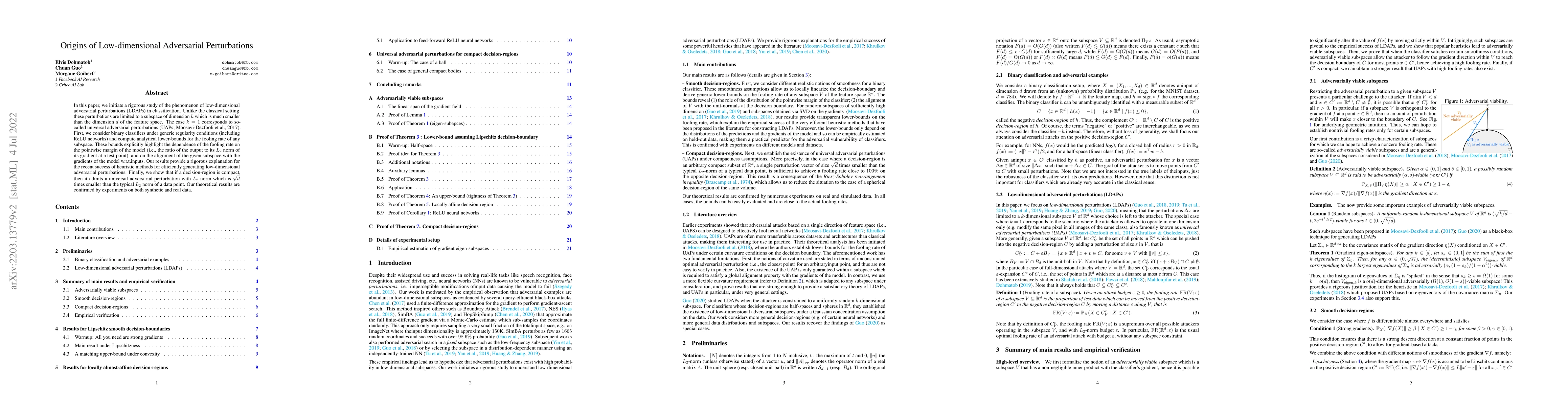 Thumbnail for Origins of Low-dimensional Adversarial Perturbations