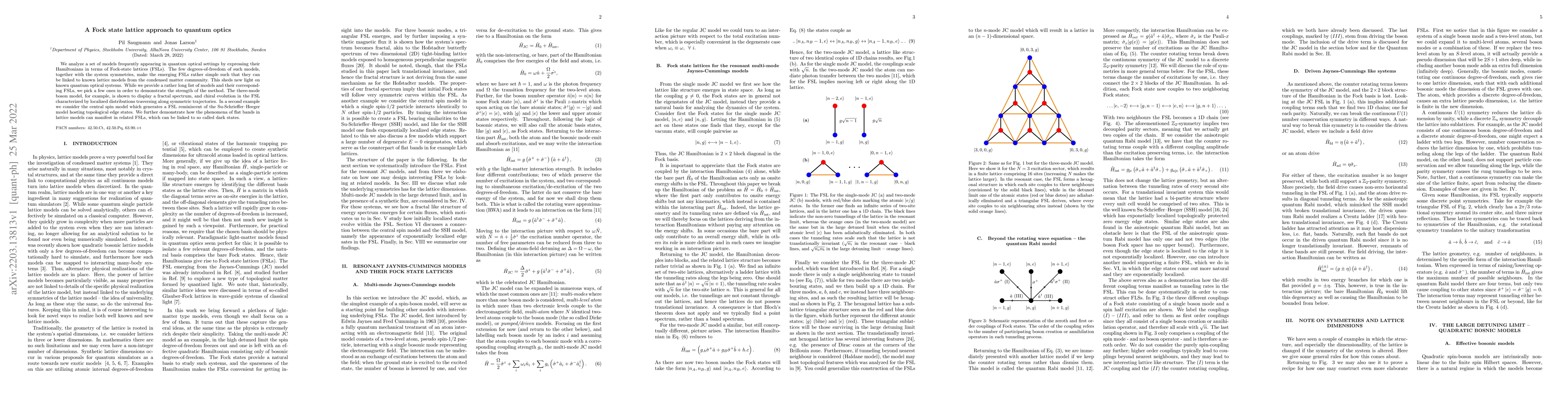 Thumbnail for A Fock state lattice approach to quantum optics
