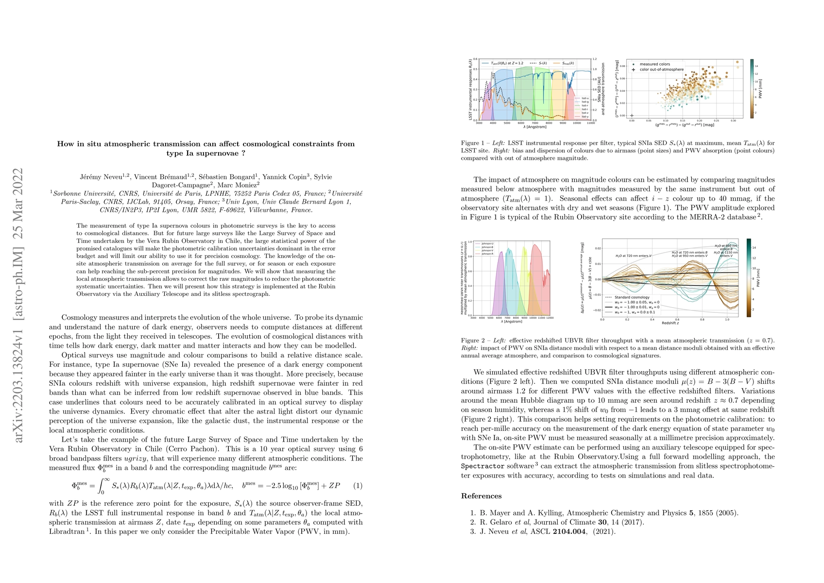 Thumbnail for How in situ atmospheric transmission can affect cosmological constraints
  from type Ia supernovae ?