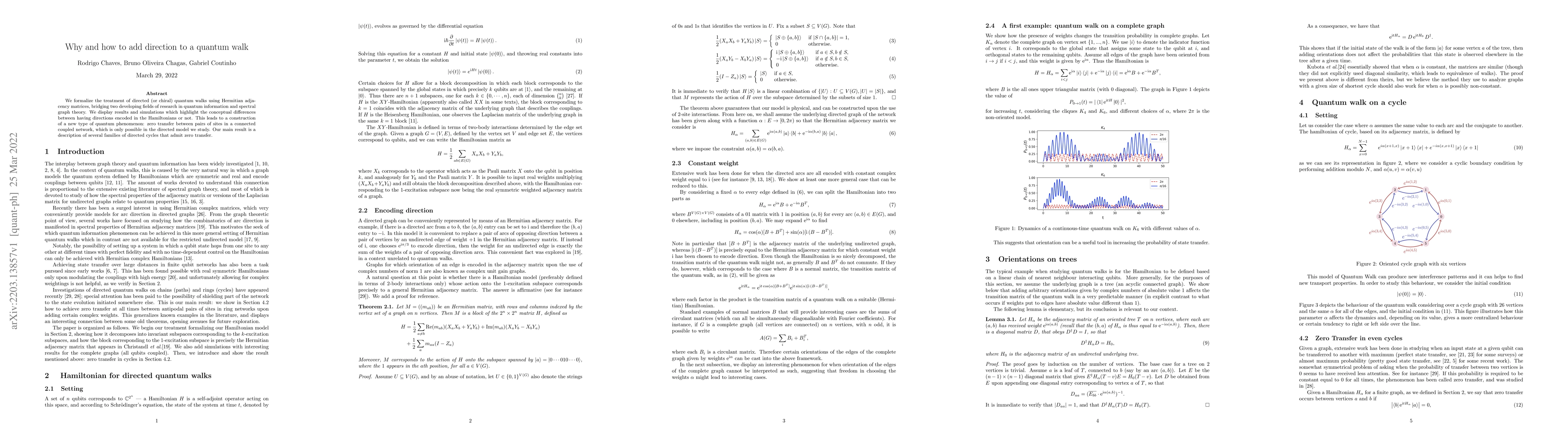 Thumbnail for Why and how to add direction to a quantum walk