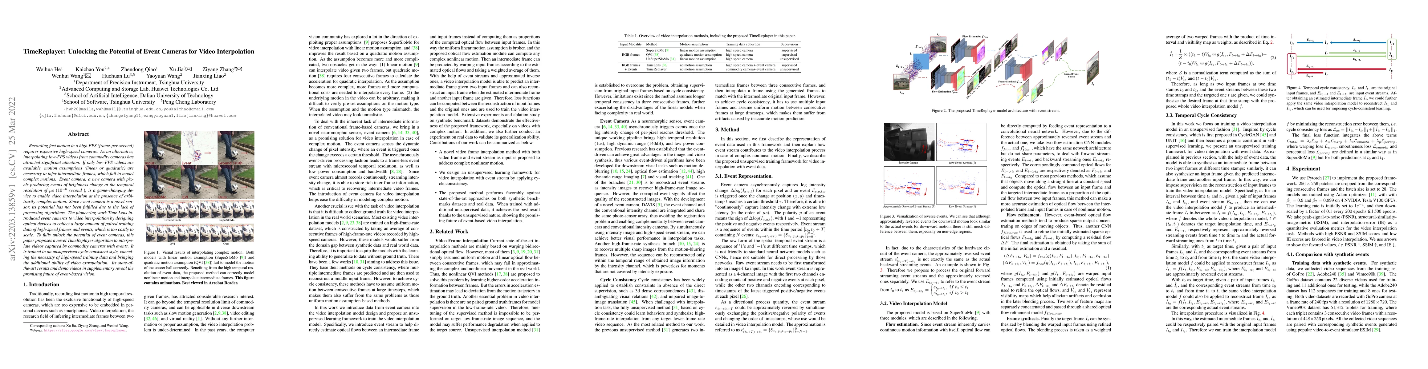 Thumbnail for TimeReplayer: Unlocking the Potential of Event Cameras for Video
  Interpolation