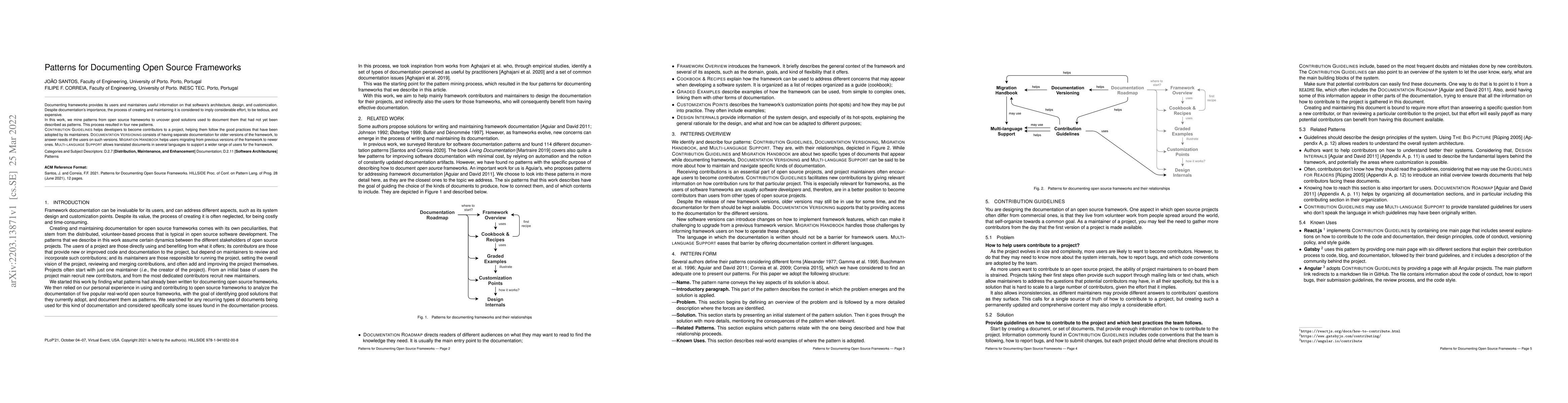 Thumbnail for Patterns for Documenting Open Source Frameworks