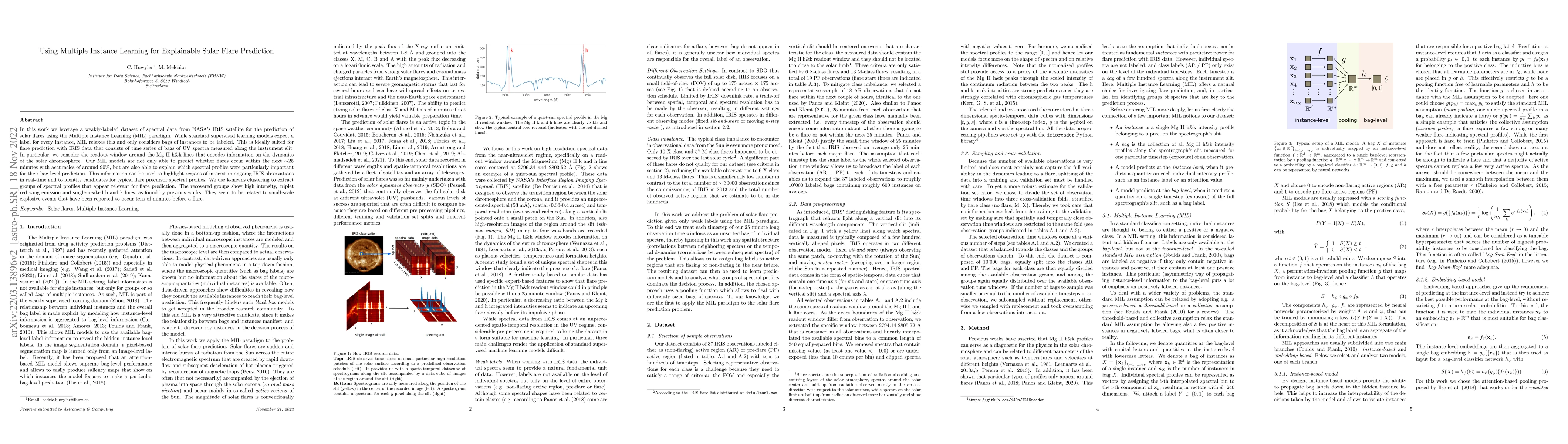 Thumbnail for Using Multiple Instance Learning for Explainable Solar Flare Prediction