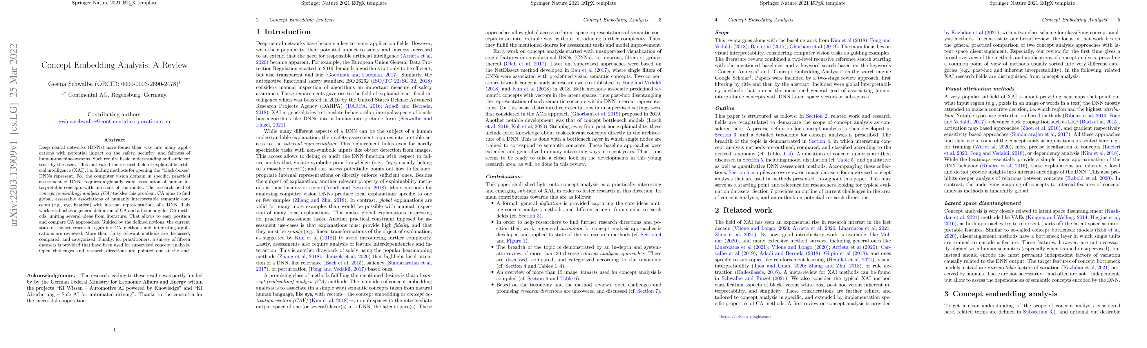 Thumbnail for Concept Embedding Analysis: A Review