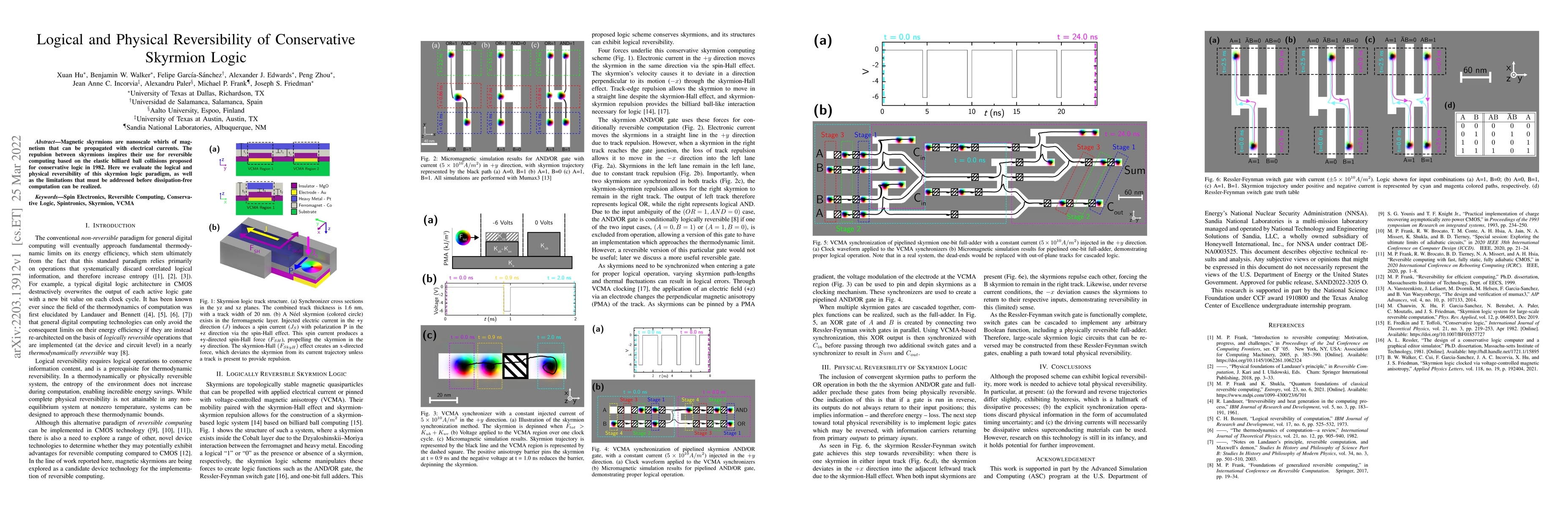 Thumbnail for Logical and Physical Reversibility of Conservative Skyrmion Logic