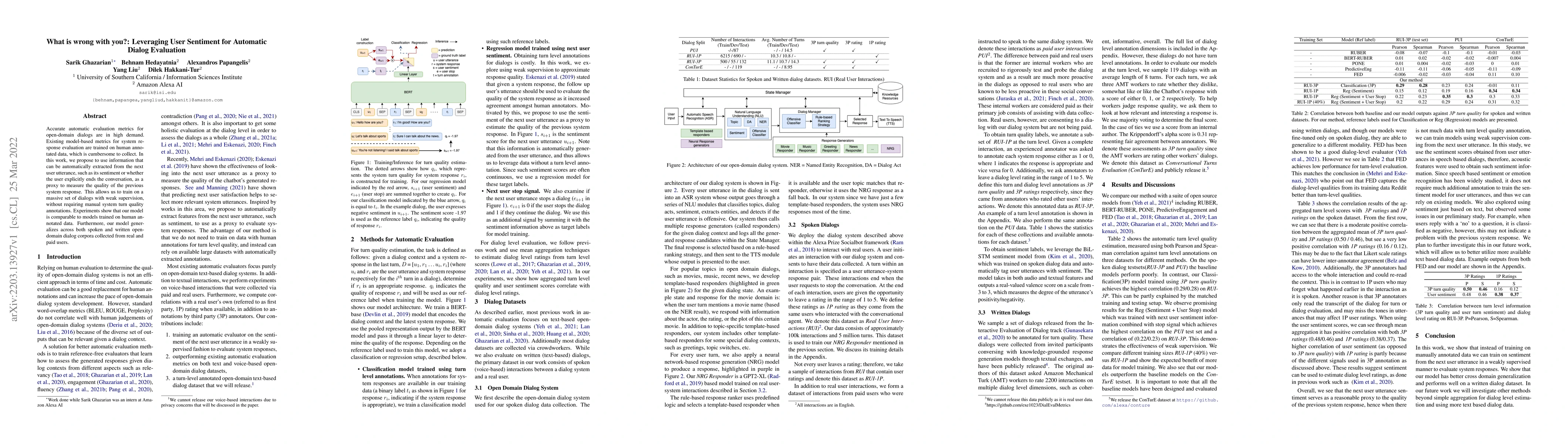 Thumbnail for What is wrong with you?: Leveraging User Sentiment for Automatic Dialog
  Evaluation