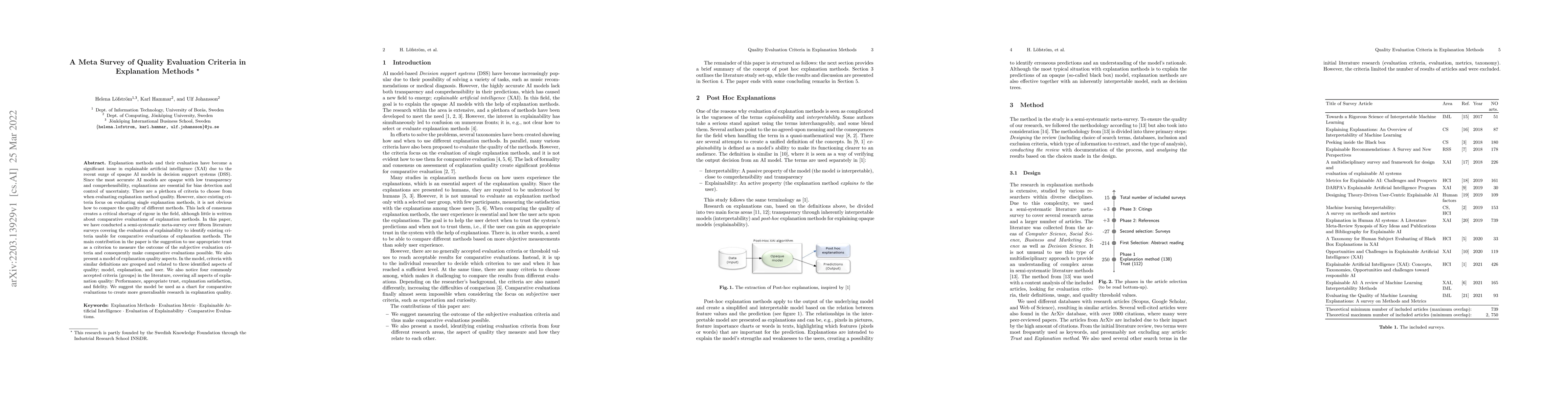 Thumbnail for A Meta Survey of Quality Evaluation Criteria in Explanation Methods
