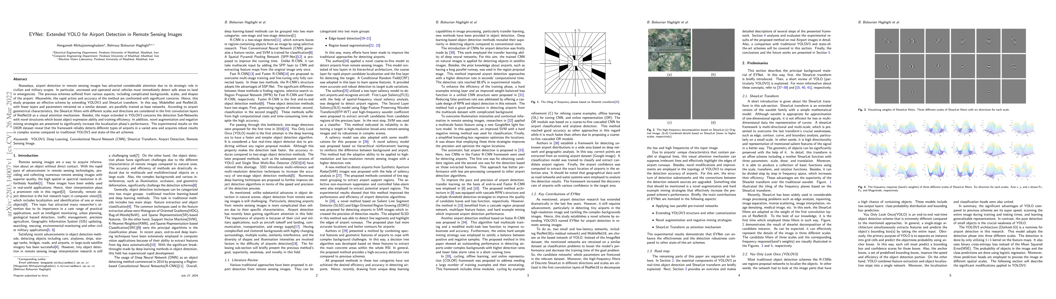 Thumbnail for EYNet: Extended YOLO for Airport Detection in Remote Sensing Images