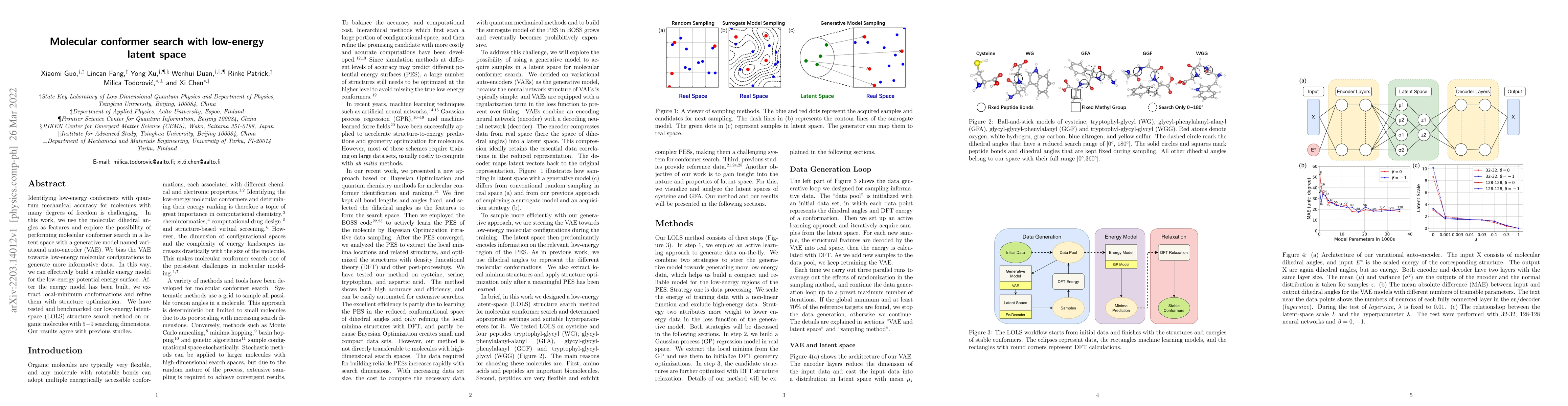Thumbnail for Molecular conformer search with low-energy latent space