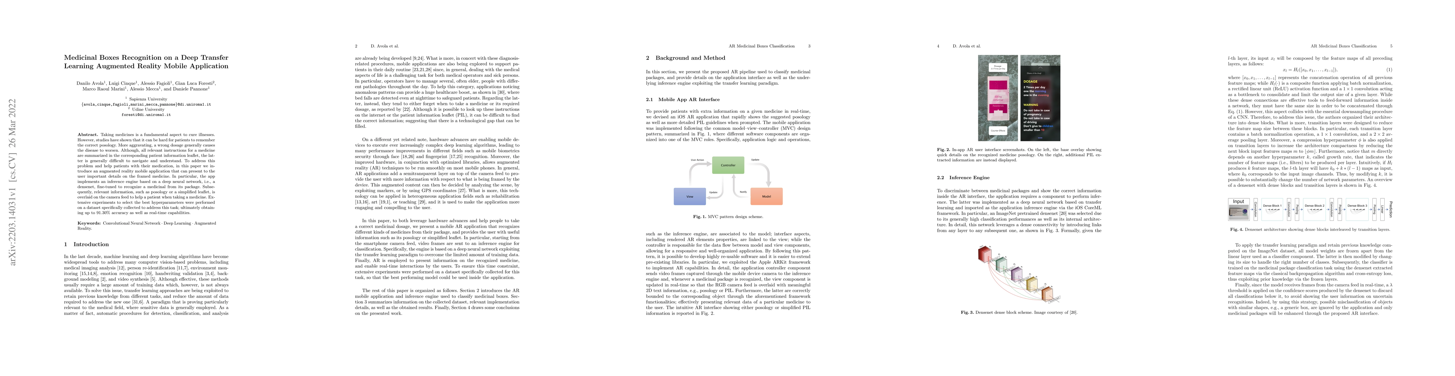 Thumbnail for Medicinal Boxes Recognition on a Deep Transfer Learning Augmented
  Reality Mobile Application