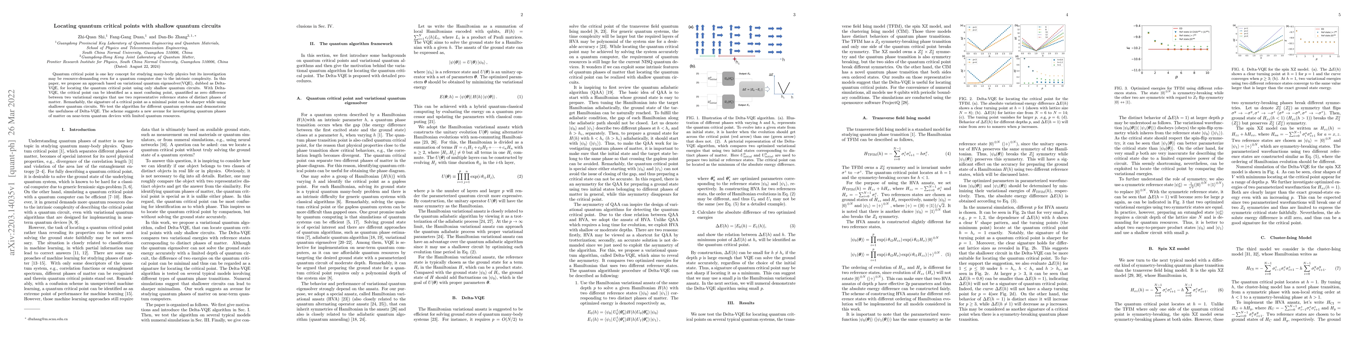 Thumbnail for Locating quantum critical points with shallow quantum circuits