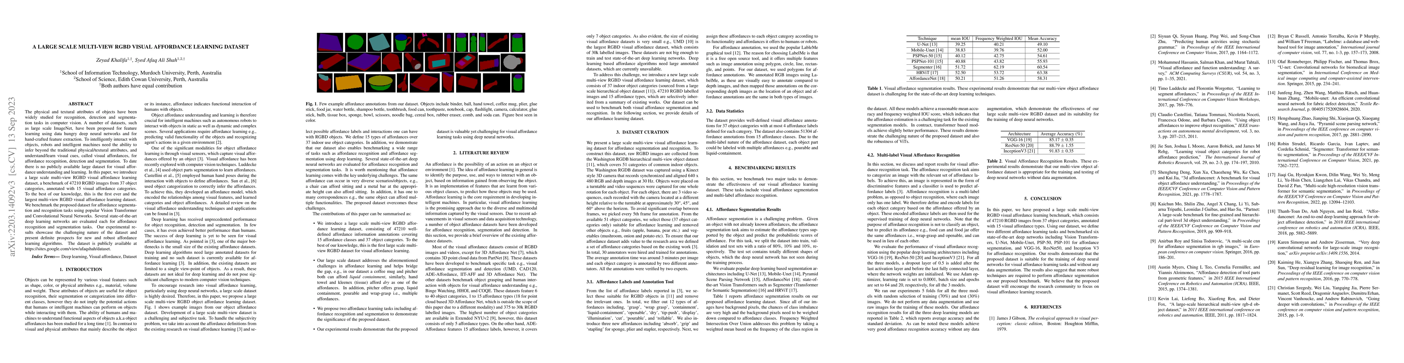 Thumbnail for A large scale multi-view RGBD visual affordance learning dataset