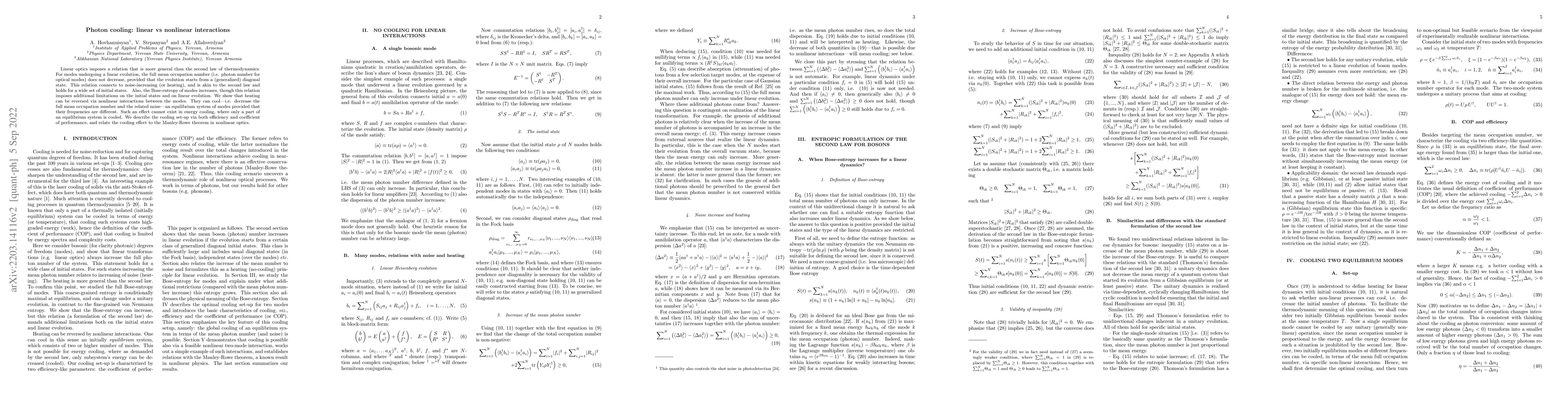Thumbnail for Photon cooling: linear vs nonlinear interactions