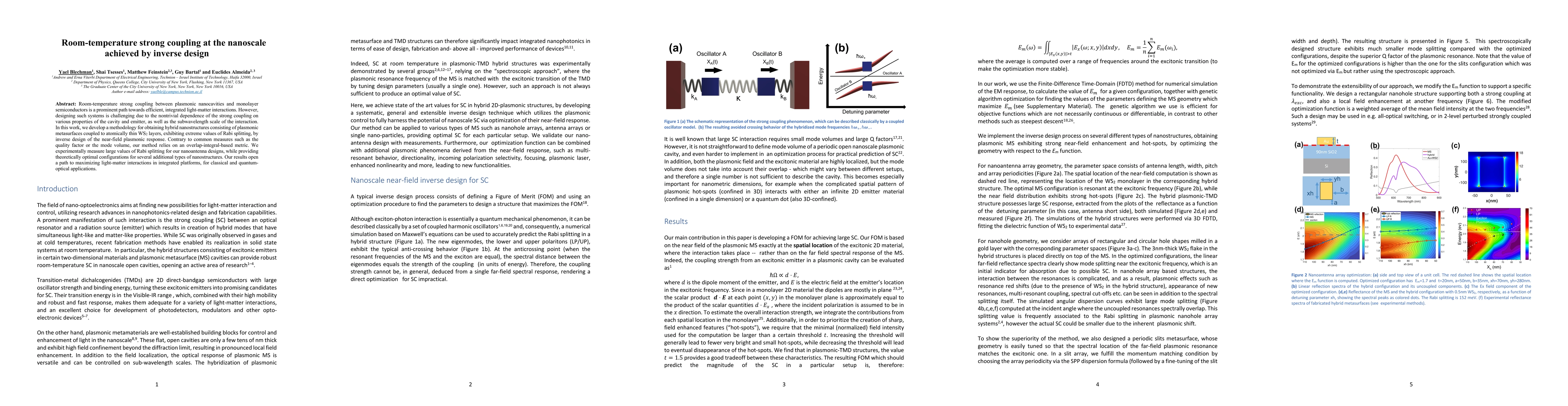 Thumbnail for Room-temperature strong coupling at the nanoscale achieved by inverse
  design