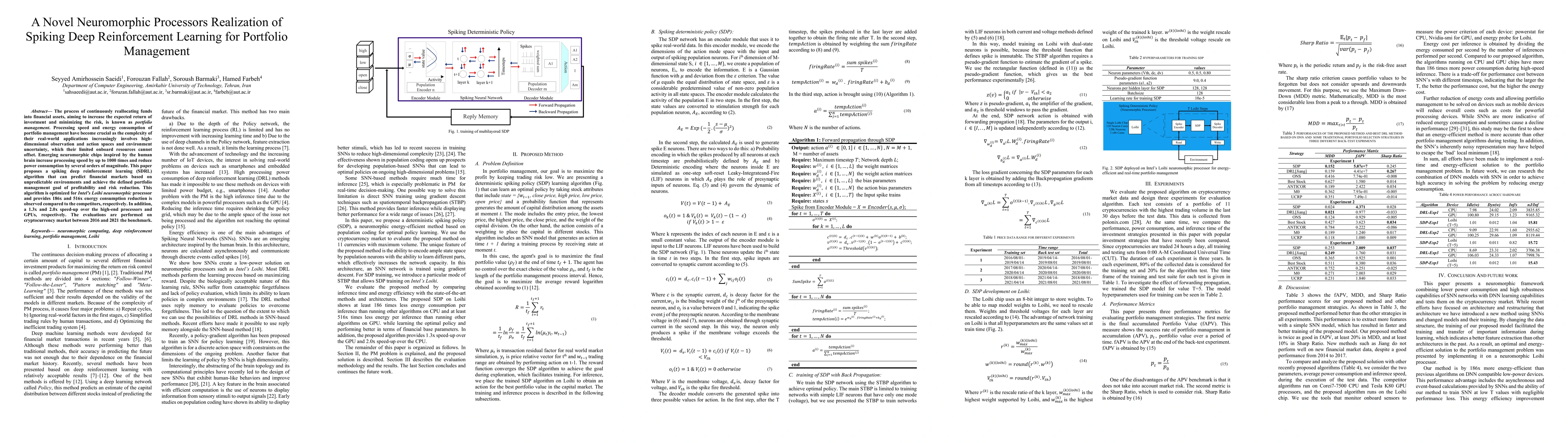 Thumbnail for A Novel Neuromorphic Processors Realization of Spiking Deep
  Reinforcement Learning for Portfolio Management