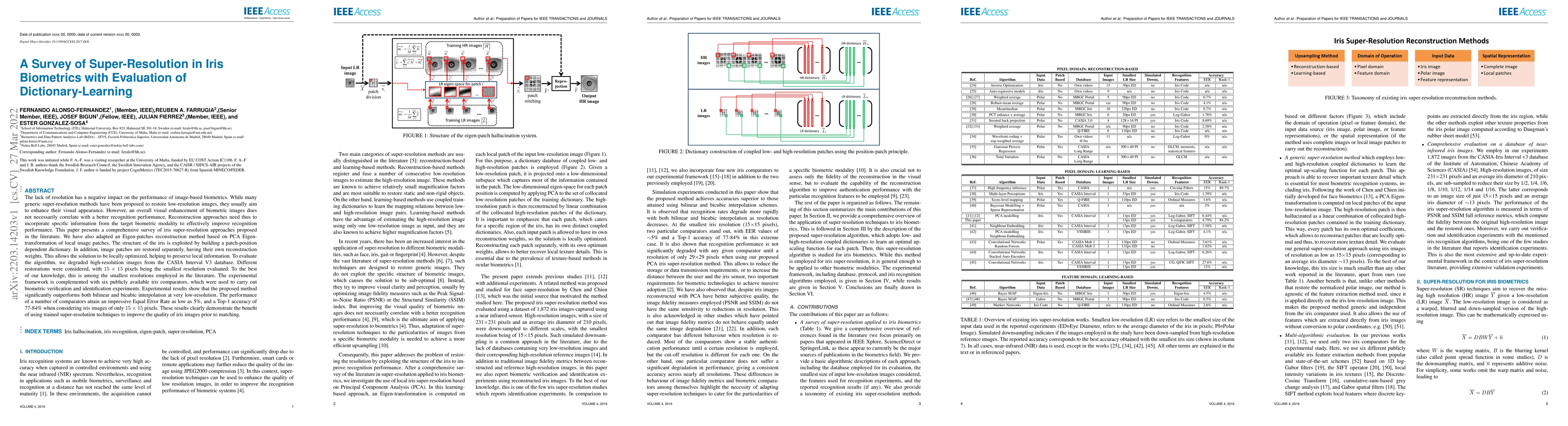 Thumbnail for A Survey of Super-Resolution in Iris Biometrics with Evaluation of
  Dictionary-Learning