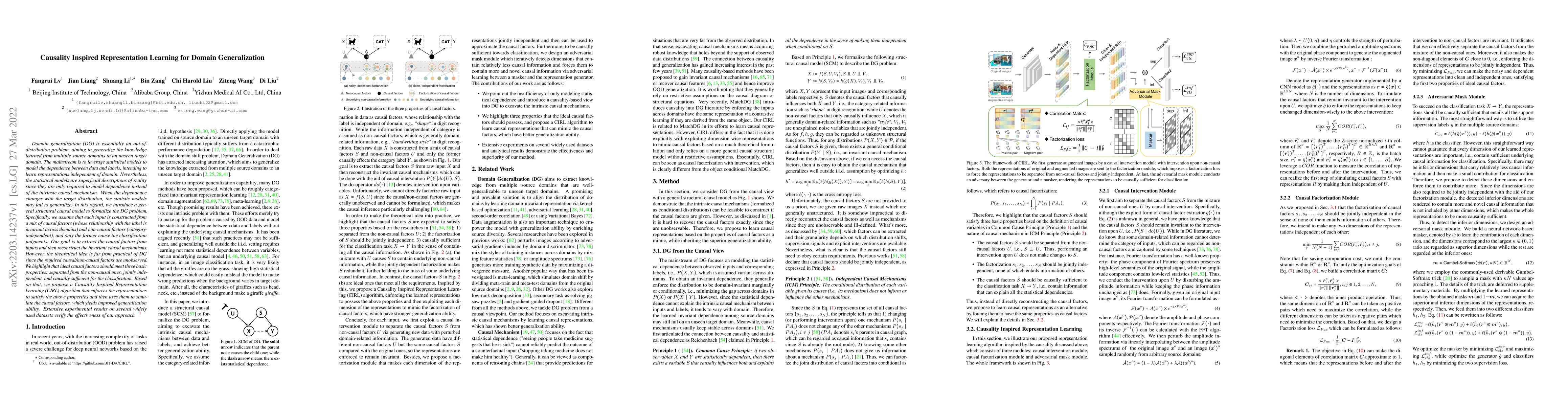 Thumbnail for Causality Inspired Representation Learning for Domain Generalization