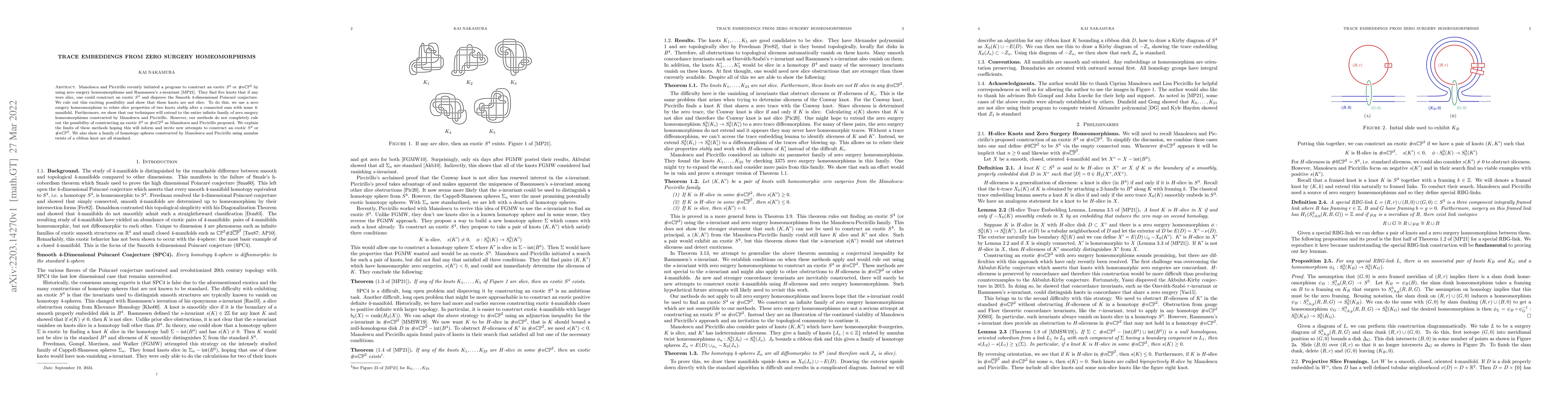 Thumbnail for Trace Embeddings from Zero Surgery Homeomorphisms