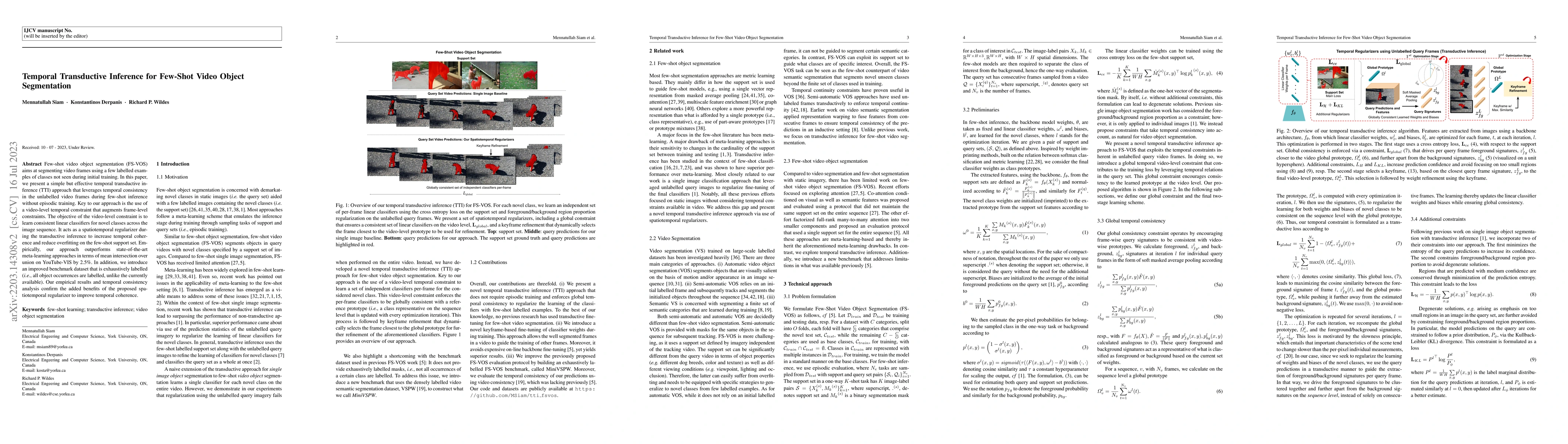 Thumbnail for Temporal Transductive Inference for Few-Shot Video Object Segmentation