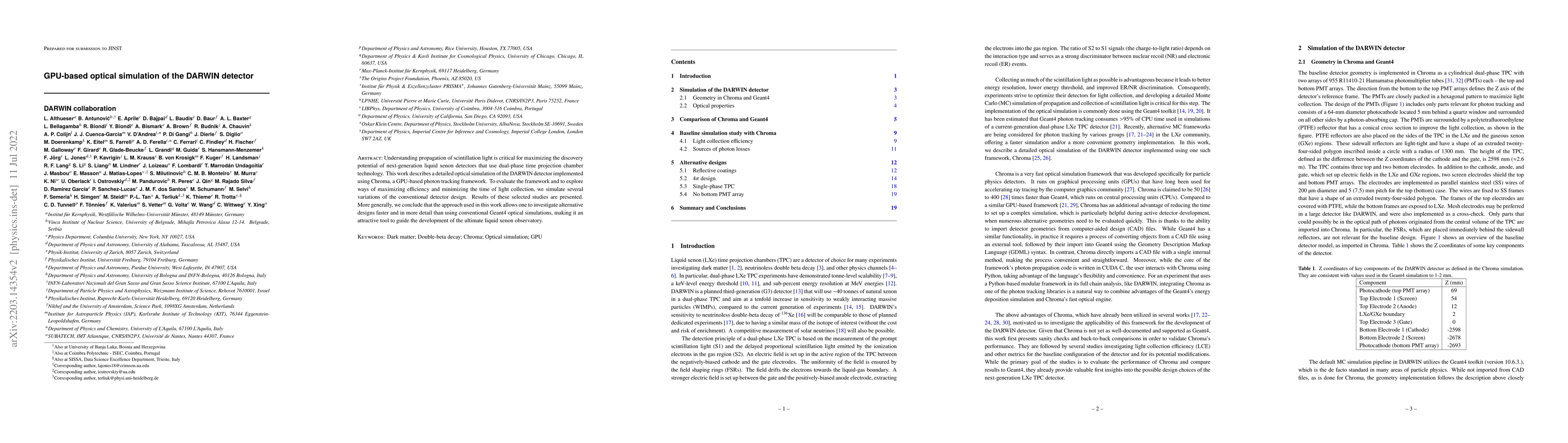 Thumbnail for GPU-based optical simulation of the DARWIN detector