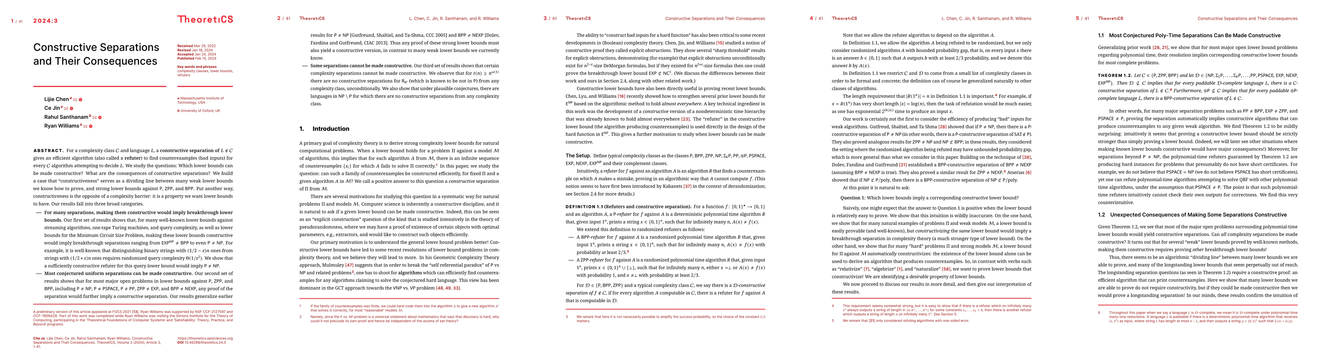 Thumbnail for Constructive Separations and Their Consequences
