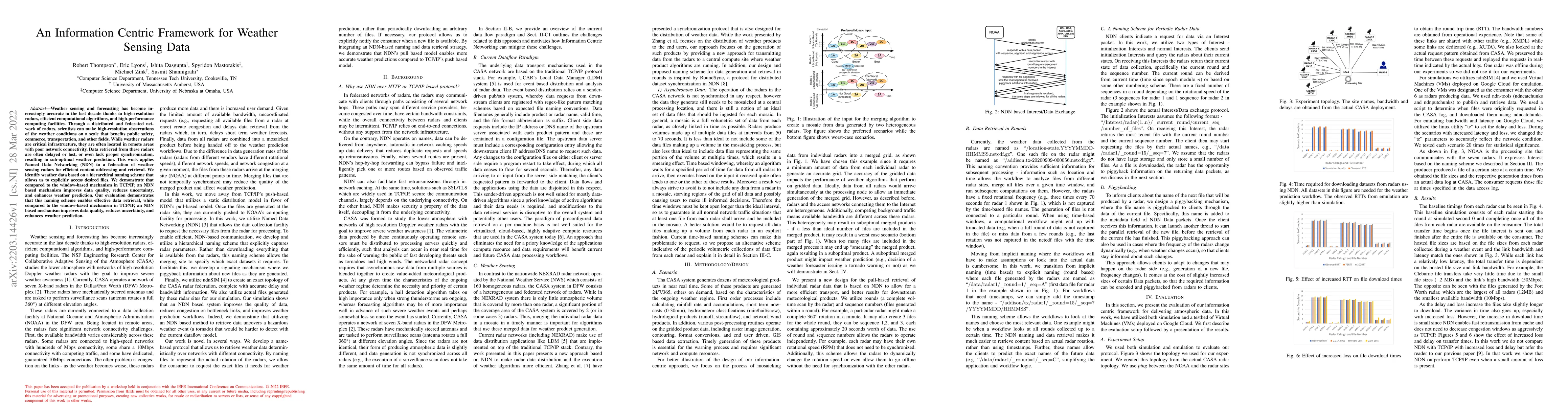 Thumbnail for An Information Centric Framework for Weather Sensing Data