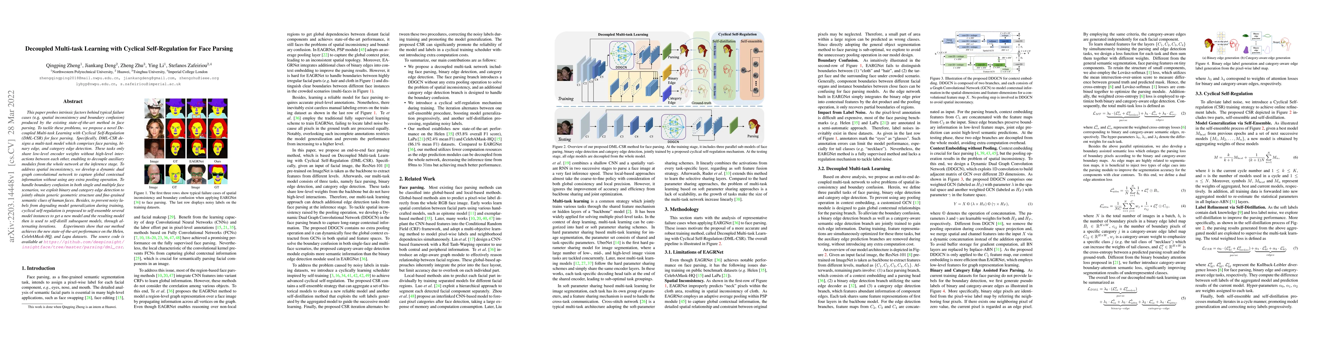 Thumbnail for Decoupled Multi-task Learning with Cyclical Self-Regulation for Face
  Parsing