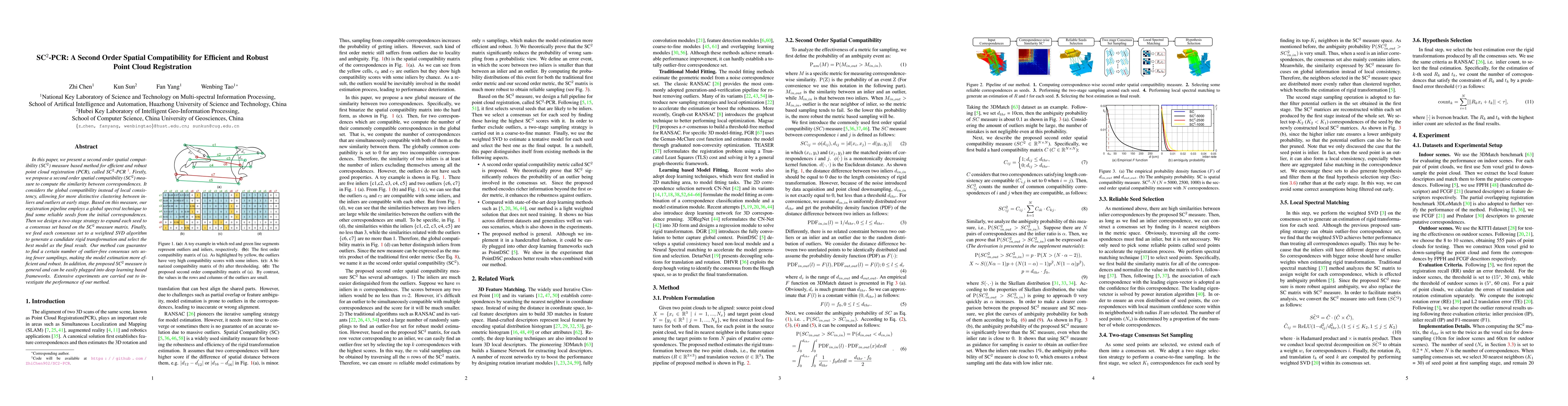 Thumbnail for SC^2-PCR: A Second Order Spatial Compatibility for Efficient and Robust
  Point Cloud Registration