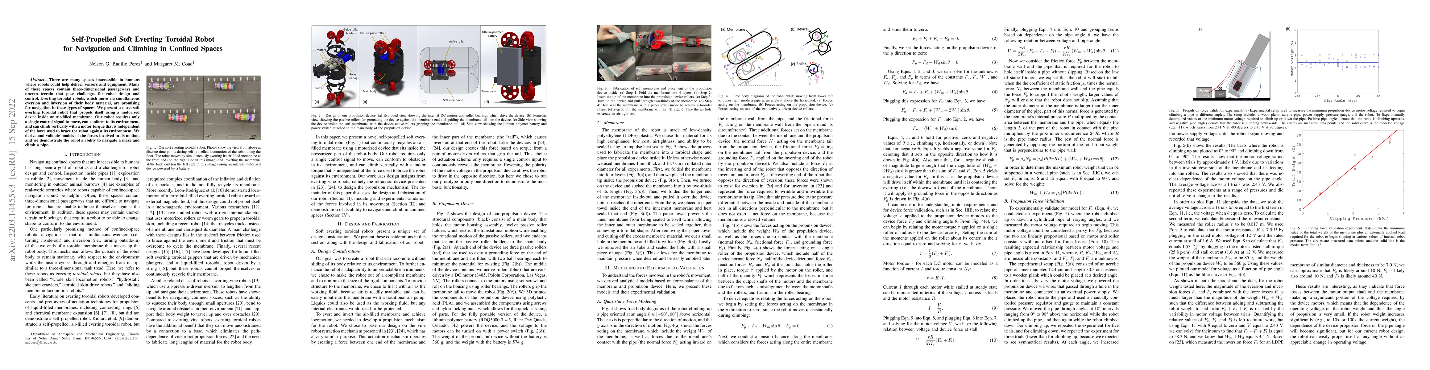Thumbnail for Self-Propelled Soft Everting Toroidal Robot for Navigation and Climbing
  in Confined Spaces