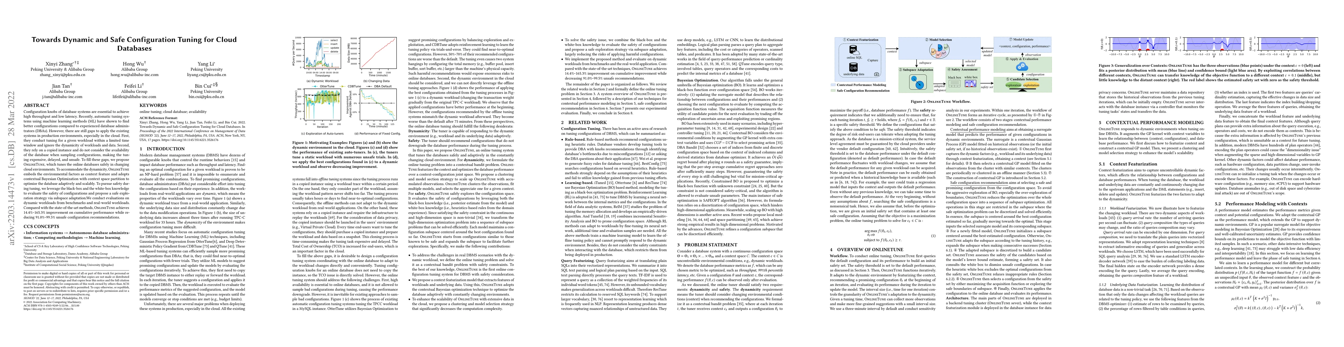 Thumbnail for Towards Dynamic and Safe Configuration Tuning for Cloud Databases