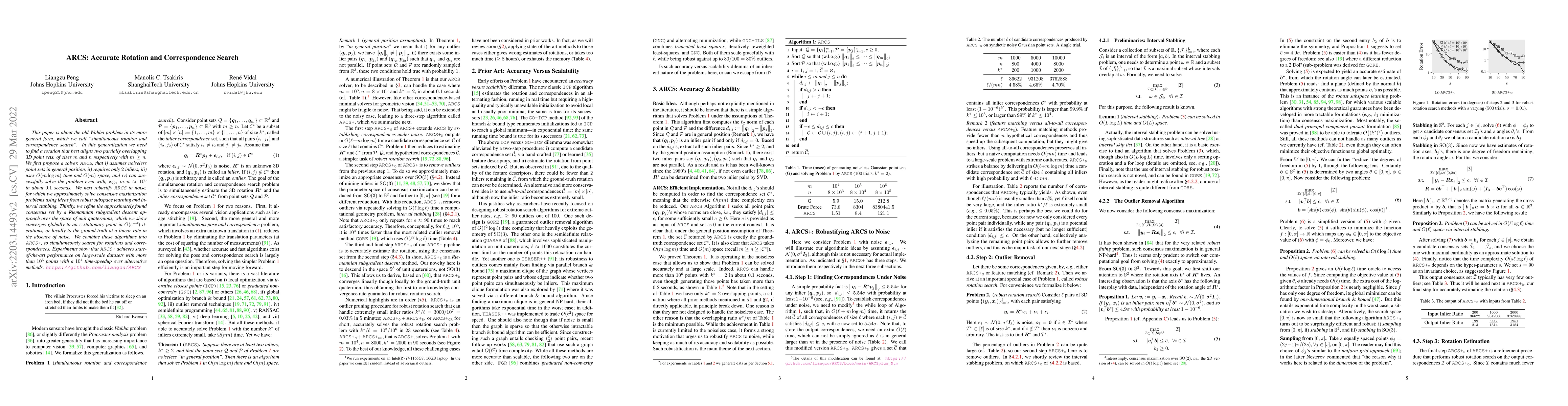 Thumbnail for ARCS: Accurate Rotation and Correspondence Search