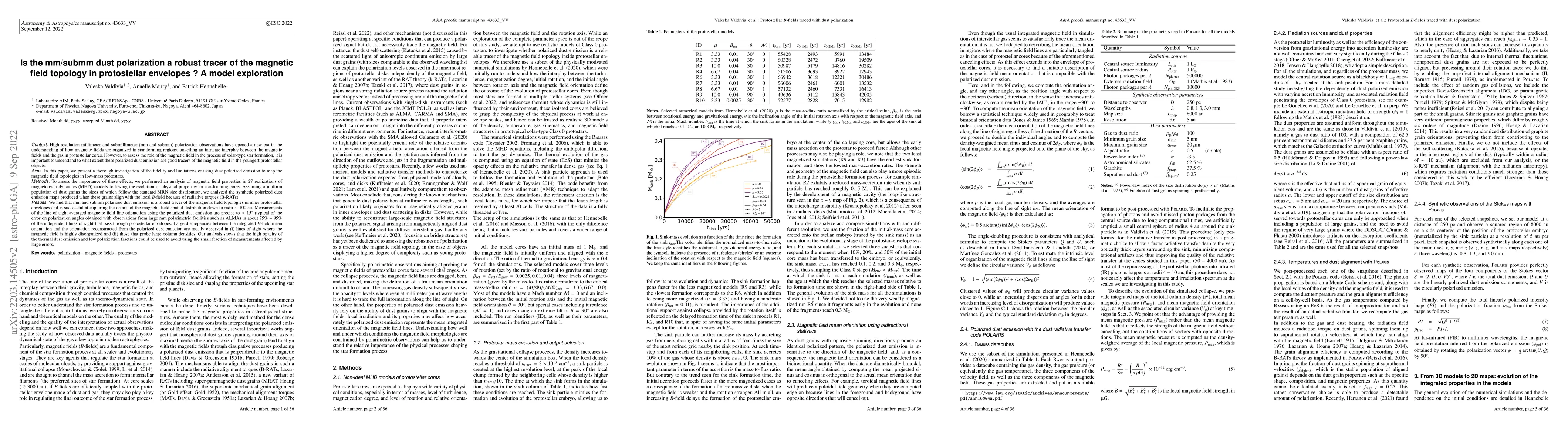Thumbnail for Is the mm/submm dust polarization a robust tracer of the magnetic field
  topology in protostellar envelopes? A model exploration