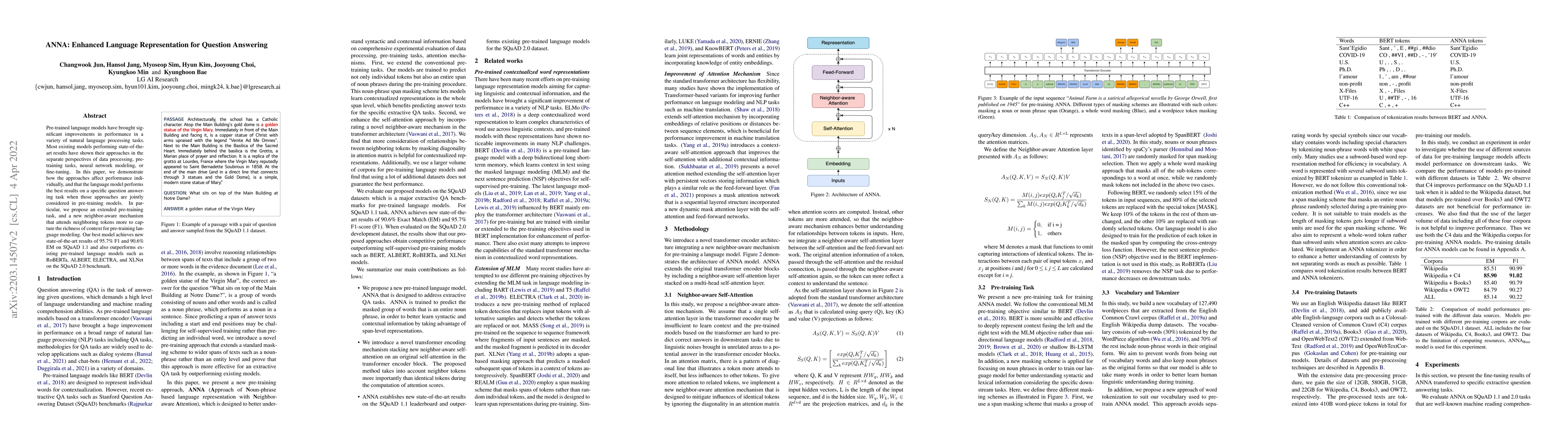 Thumbnail for ANNA: Enhanced Language Representation for Question Answering