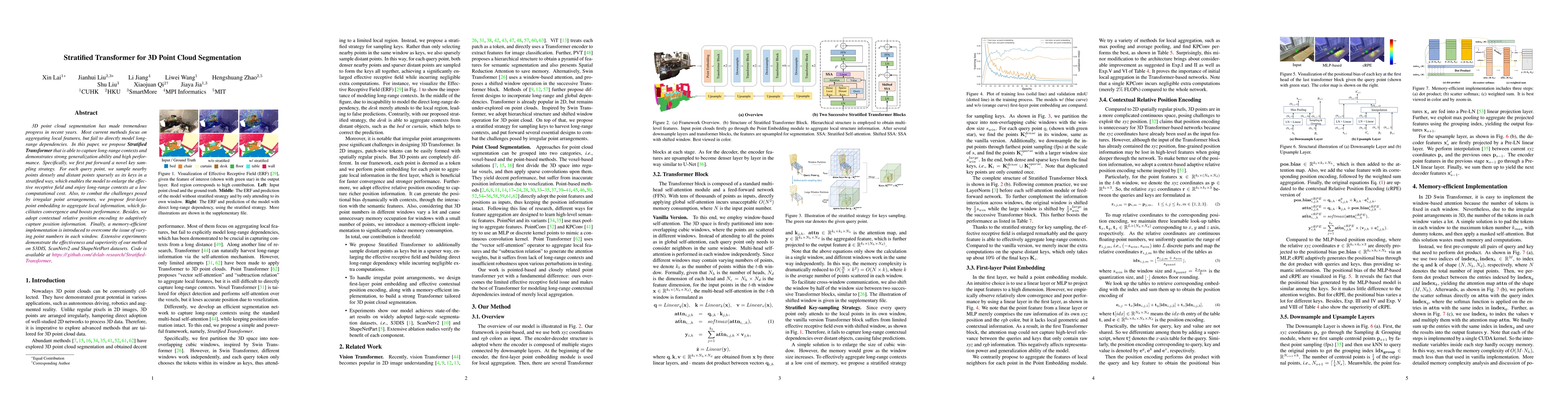 Thumbnail for Stratified Transformer for 3D Point Cloud Segmentation