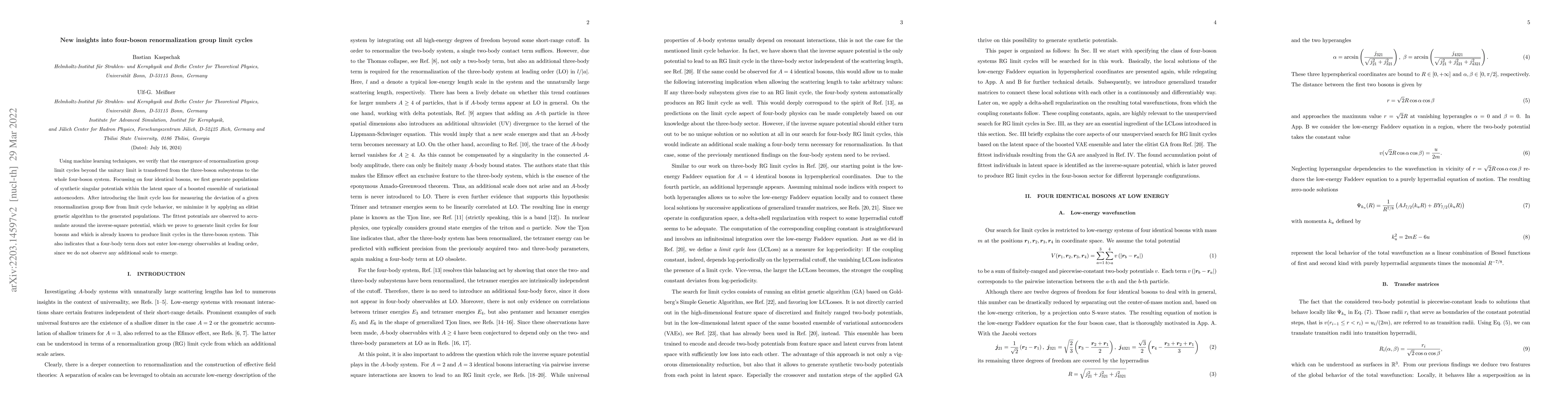 Thumbnail for New insights into four-boson renormalization group limit cycles