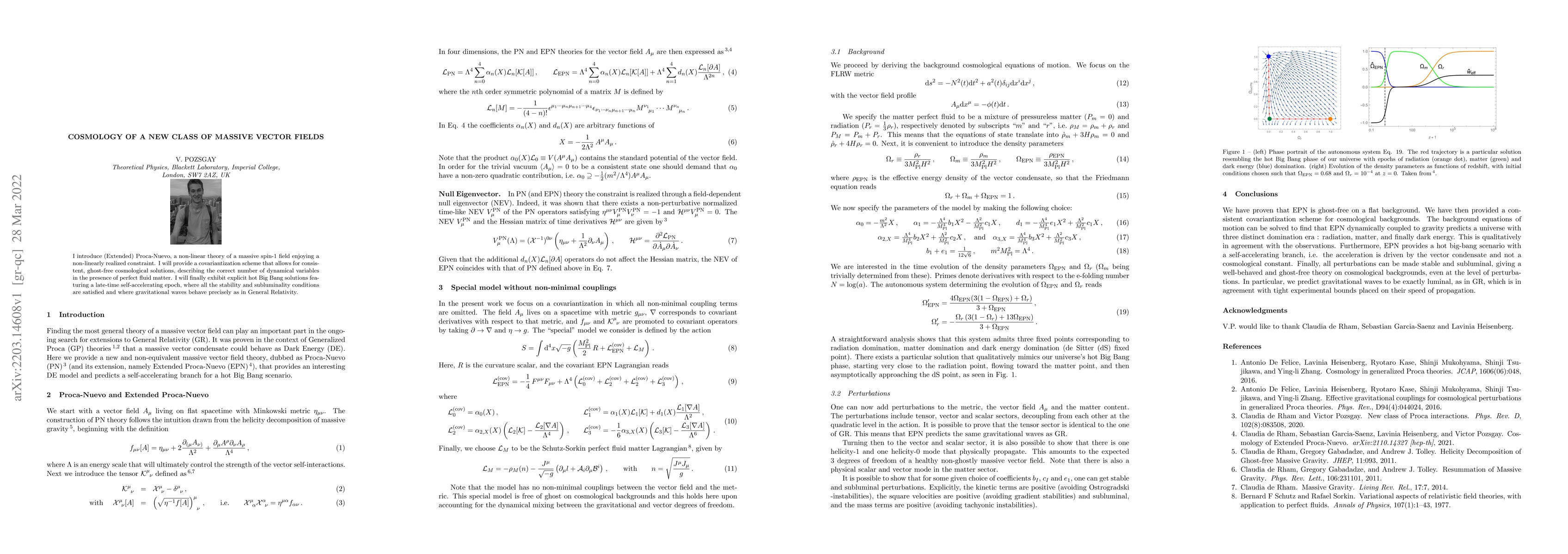 Thumbnail for Cosmology of a new class of massive vector fields
