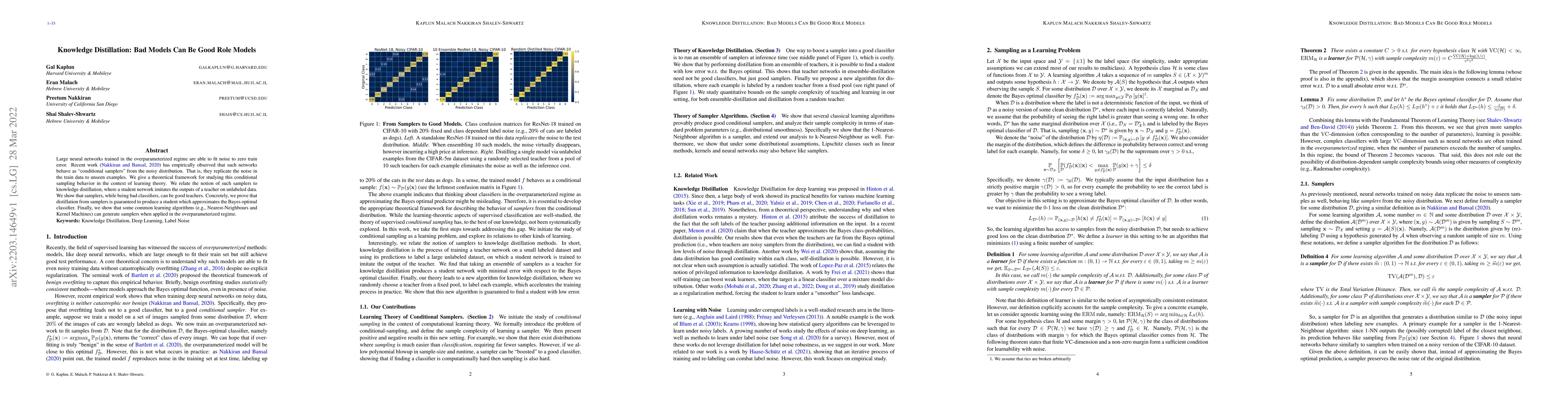 Thumbnail for Knowledge Distillation: Bad Models Can Be Good Role Models