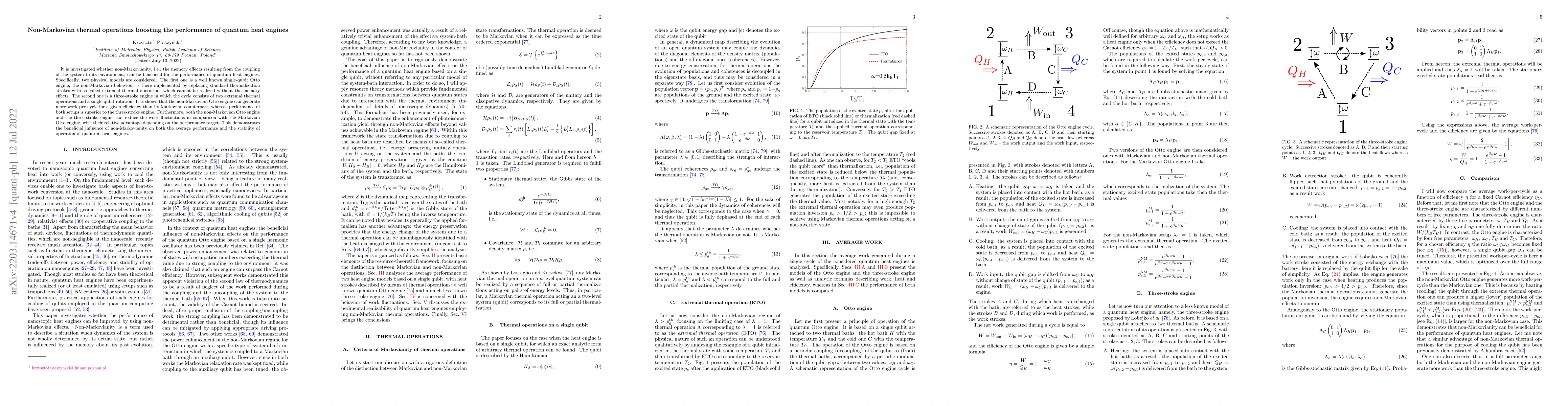 Thumbnail for Non-Markovian thermal operations boosting the performance of quantum
  heat engines