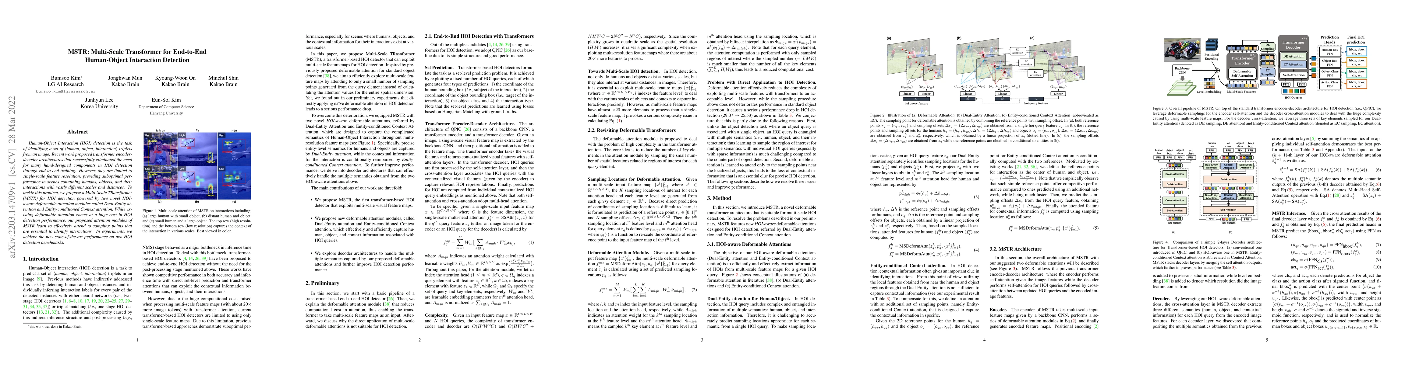 Thumbnail for MSTR: Multi-Scale Transformer for End-to-End Human-Object Interaction
  Detection