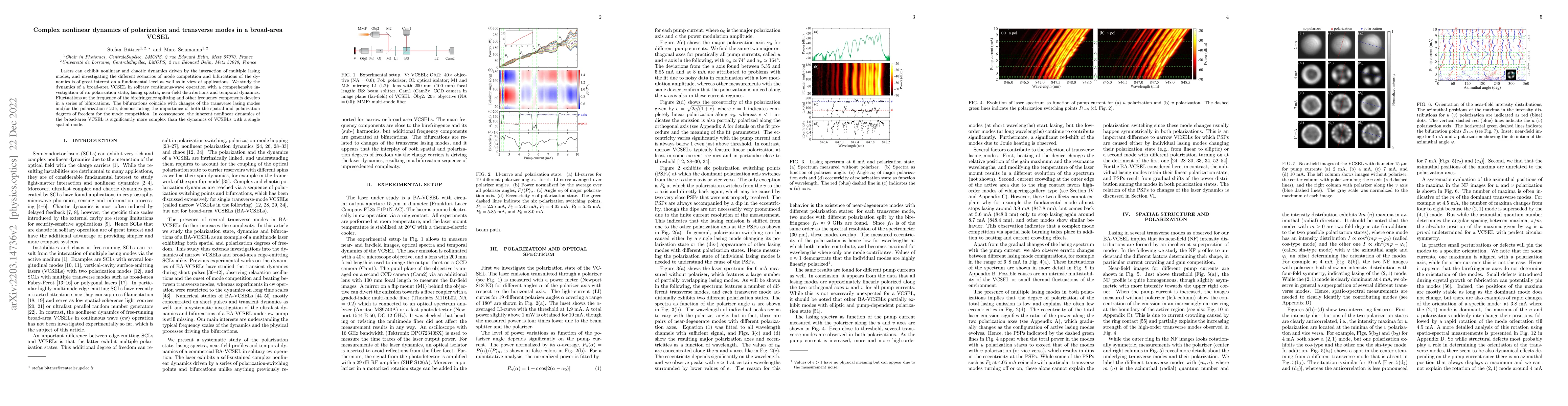 Thumbnail for Complex nonlinear dynamics of polarization and transverse modes in a
  broad-area VCSEL