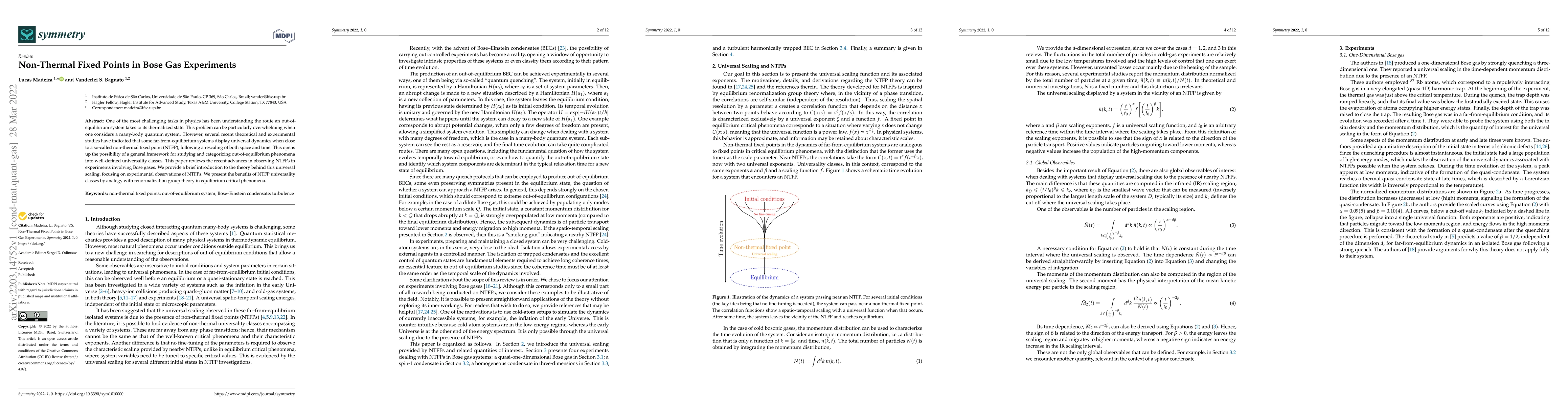 Thumbnail for Non-Thermal Fixed Points in Bose Gas Experiments