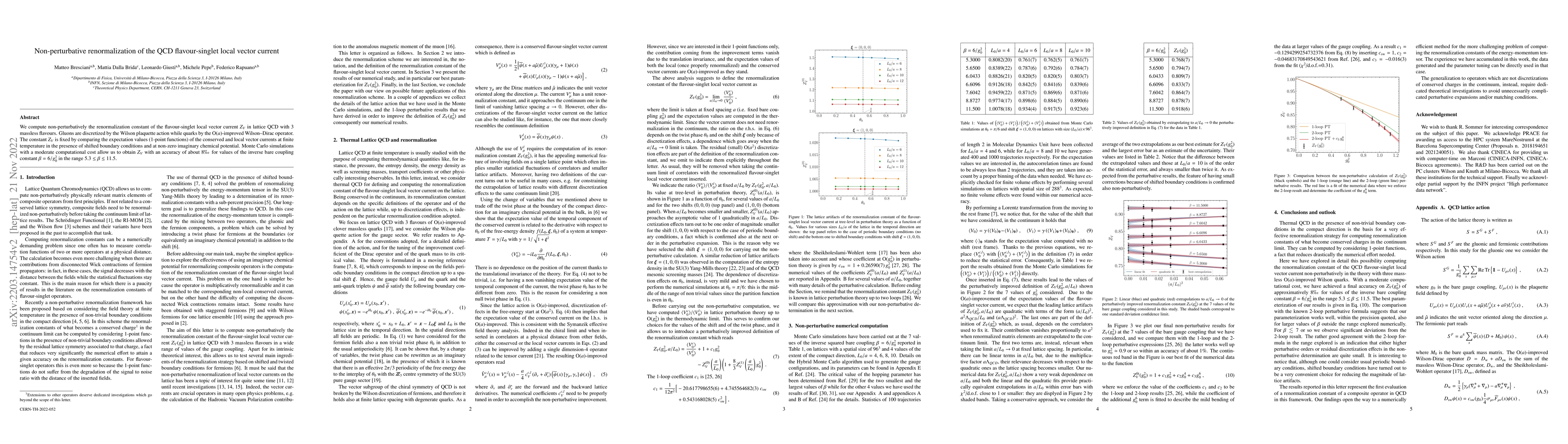 Thumbnail for Non-perturbative renormalization of the QCD flavour-singlet local vector
  current