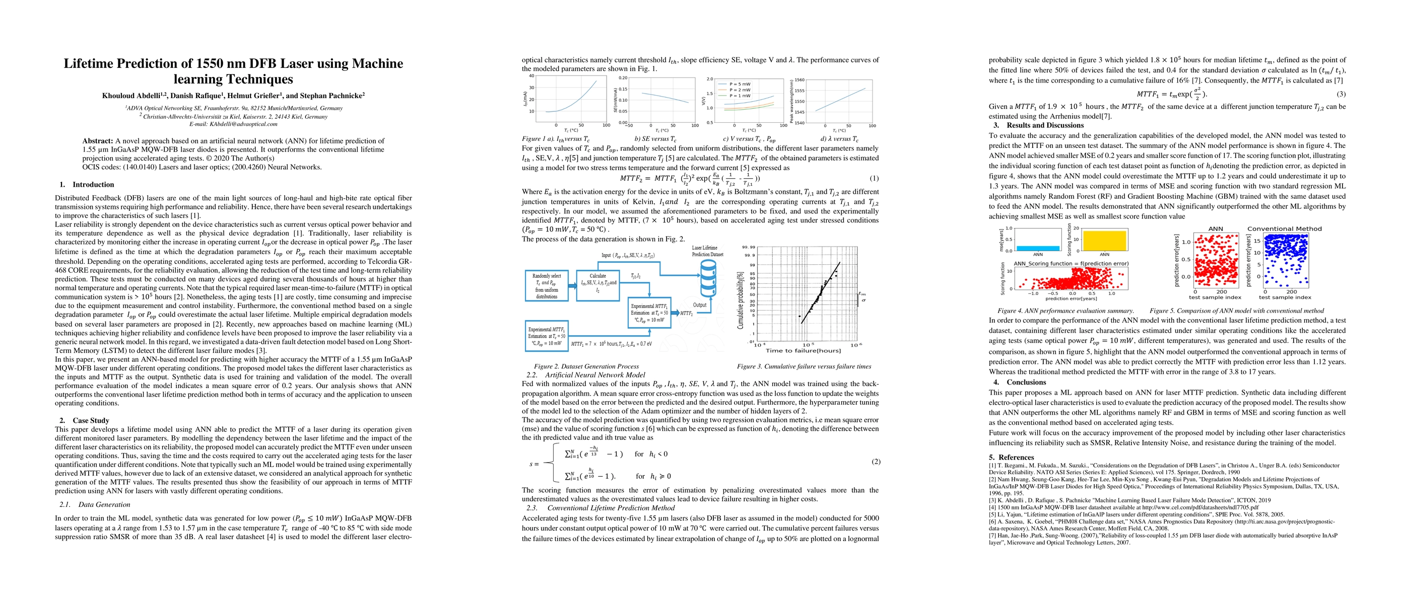 Thumbnail for Lifetime Prediction of 1550 nm DFB Laser using Machine learning
  Techniques